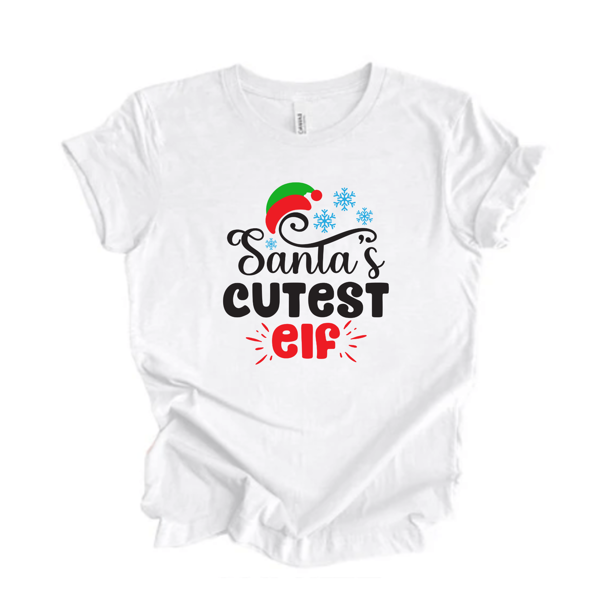 Simpli tshirt Santa's Cutest Elf Tshirt