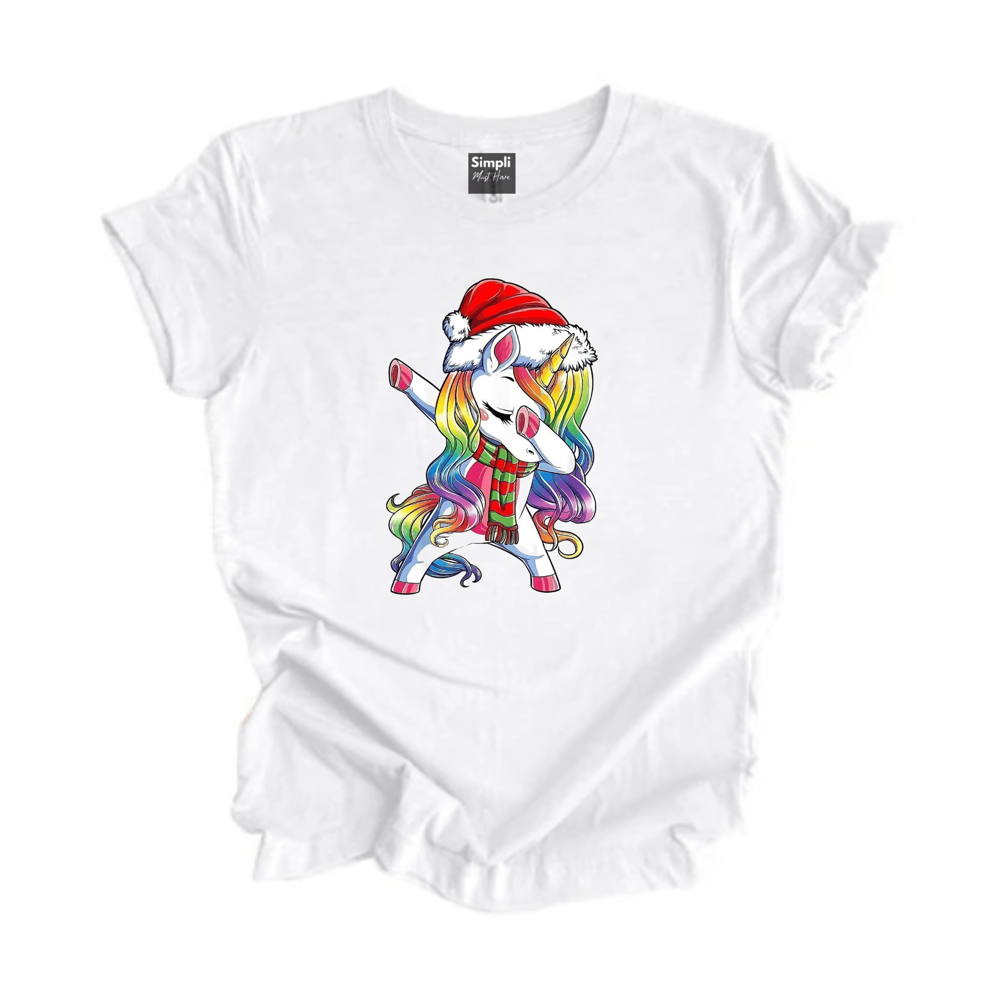 Simpli tshirt Unicorn Xmas Tshirt