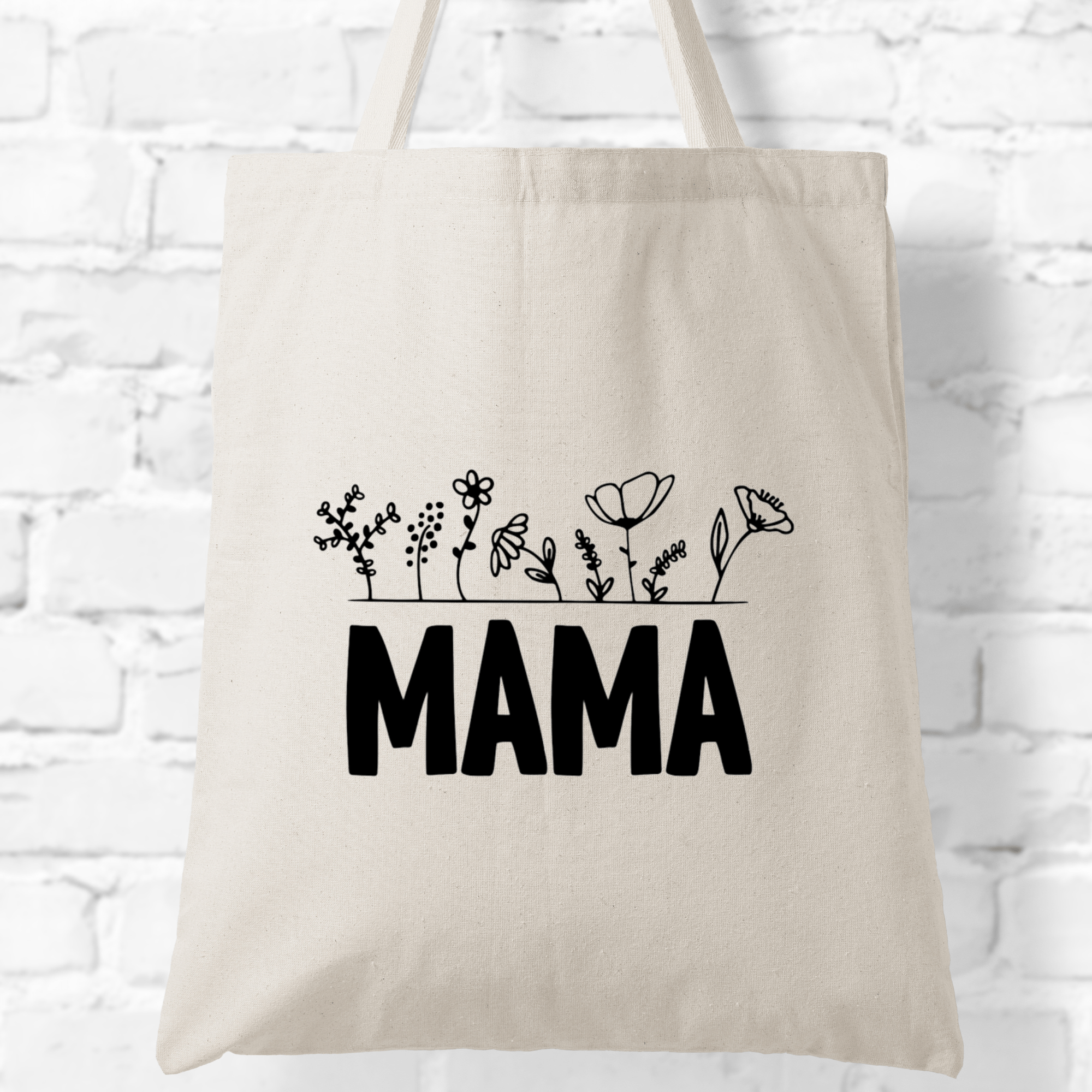 SimpliMust Paper & Plastic Shopping Bags Black Mama Tote Bag