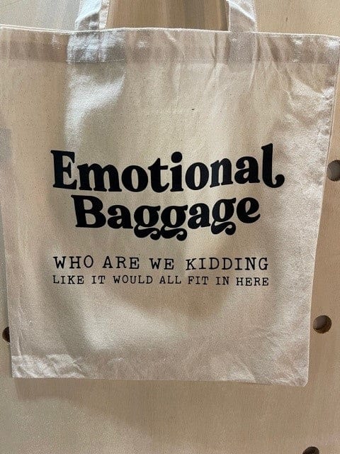 SimpliMust Paper & Plastic Shopping Bags Emotional Baggage Tote Bag