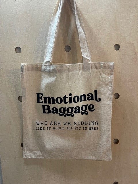 SimpliMust Paper & Plastic Shopping Bags Emotional Baggage Tote Bag