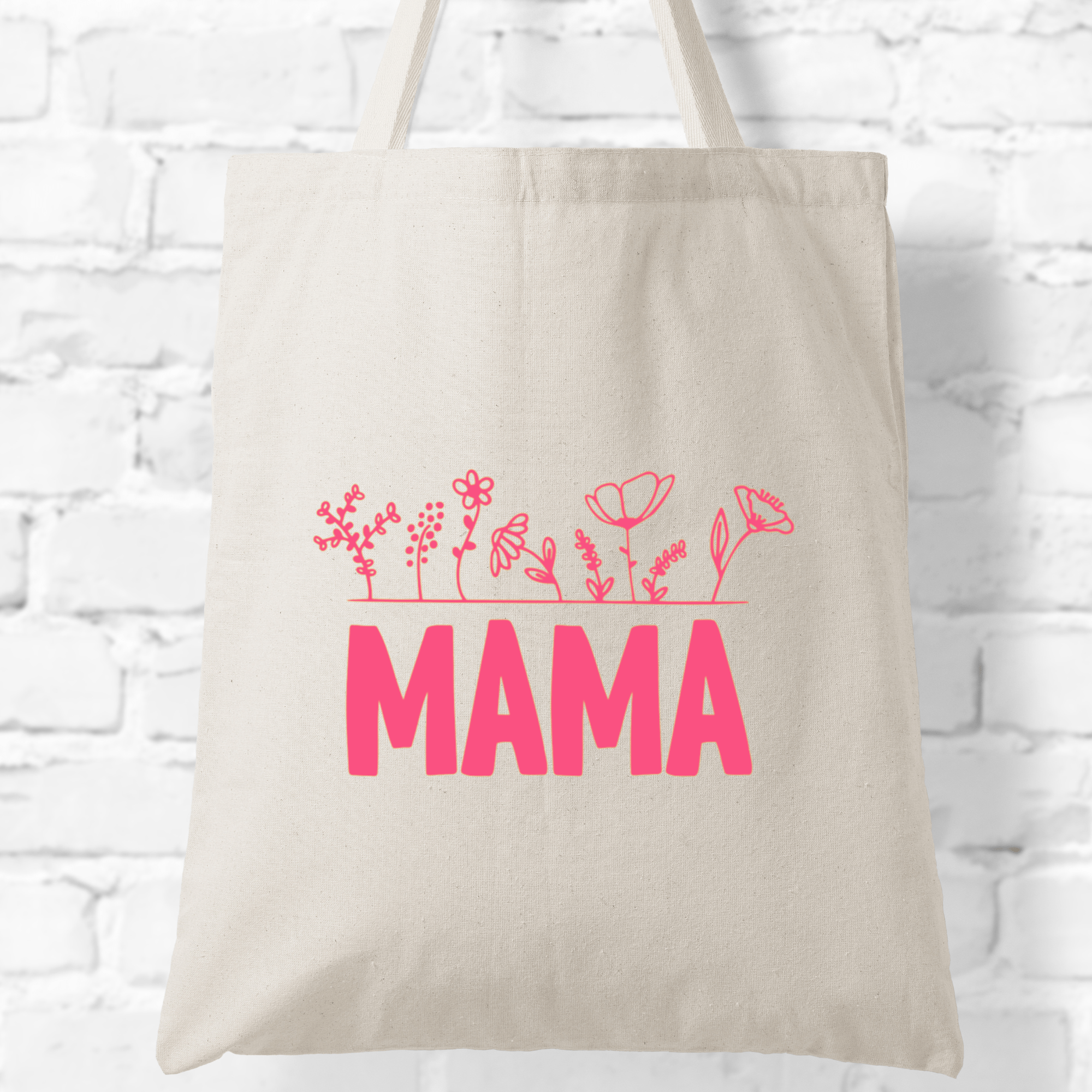 SimpliMust Paper & Plastic Shopping Bags Pink Mama Tote Bag