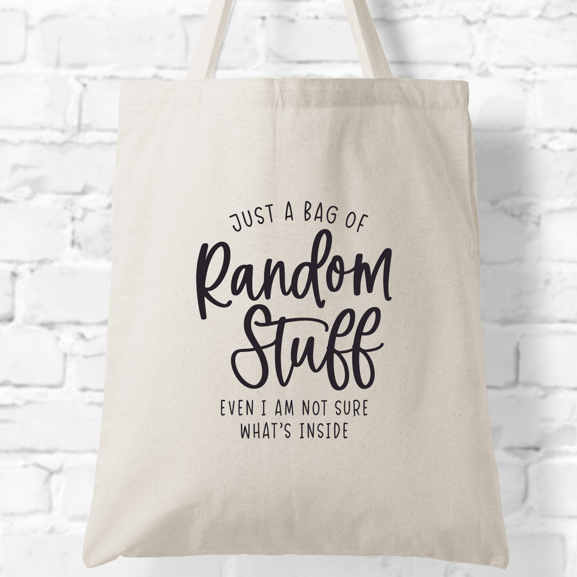 SimpliMust Paper & Plastic Shopping Bags Random Stuff Tote Bag
