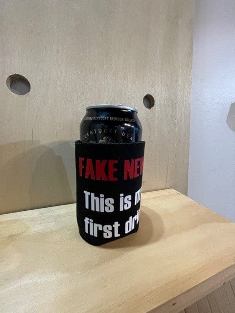 SimpliMust Stubby Coolers Fake News First Drink Stubby Cooler